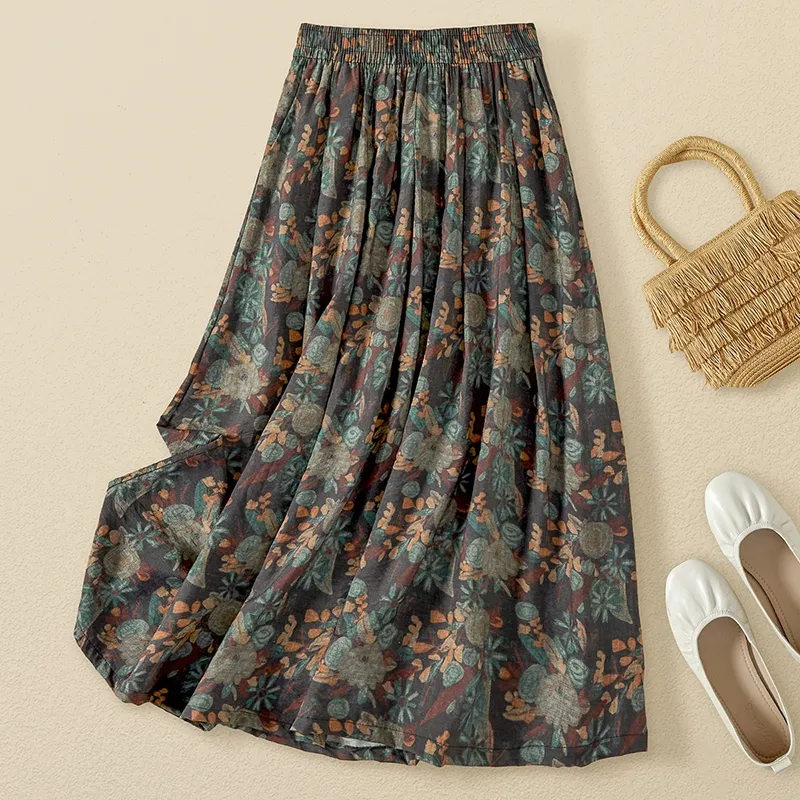 TOUCH Casual Long Skirt Women's-2