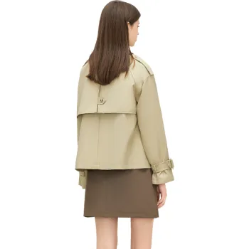 TOUCH Cropped Coats Women's Khaki Green