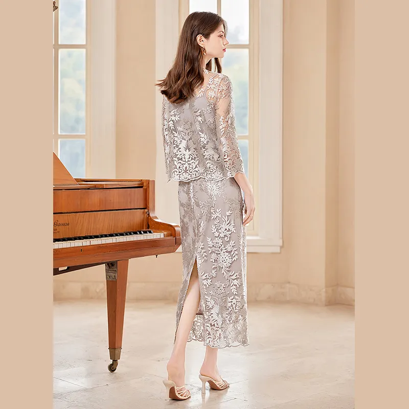 TOUCH Skirt Set Women's Champagne-2