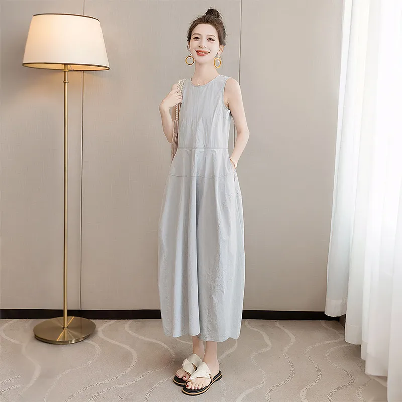 Cypress House Sleeveless Dress Women's Light Gray-6