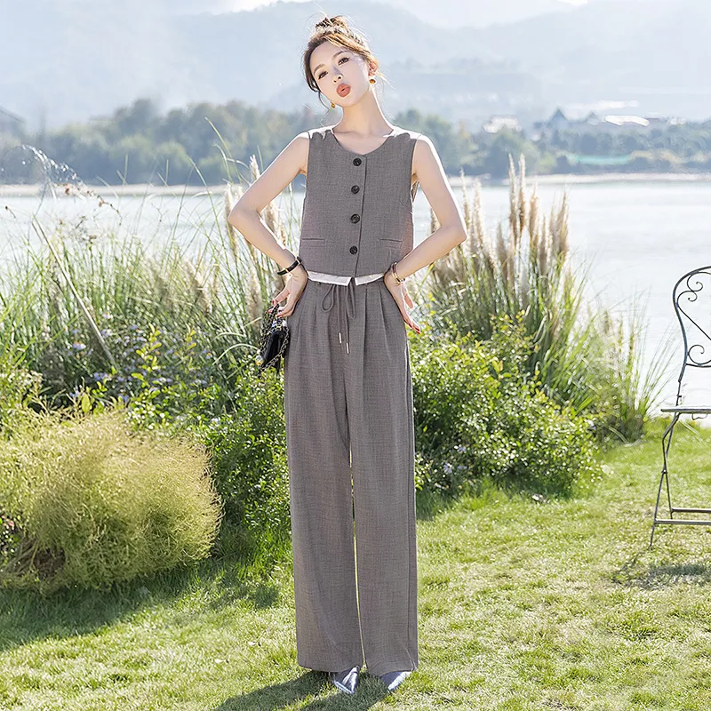 Cypress House Casual Suit Women's Dark Gray-3