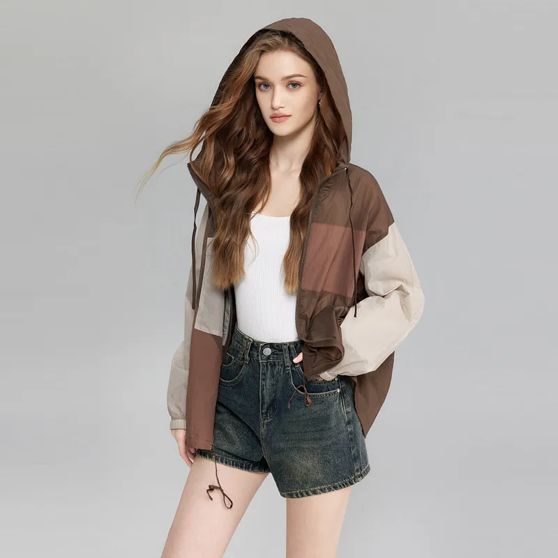 TOUCH Jackets & Coats Women's Dark Coffee & Brick Red-5