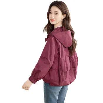 Cypress House Cropped Coats Women's Raspberry Purple