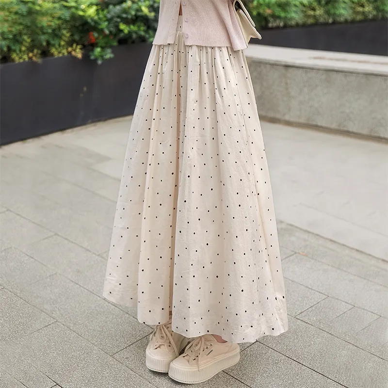 Cypress House Casual Long Skirt Women's Beige-2