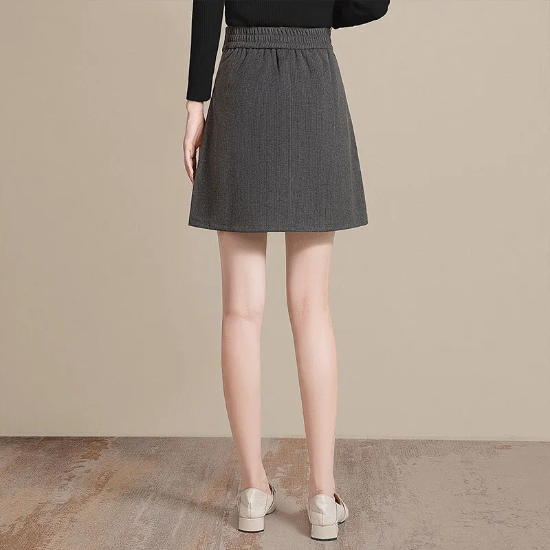 Cypress House Casual Short Skirts Women's Dark Gray-3