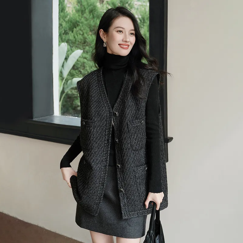 Cypress House Vest Women's Black Gray-4
