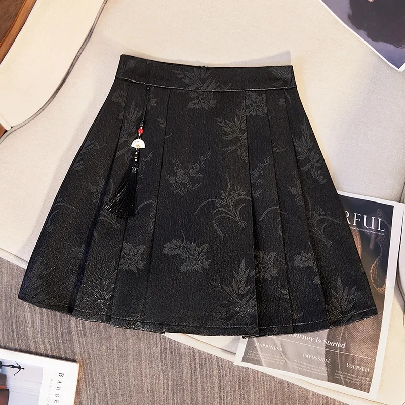 TOUCH Casual Short Skirts Women's Black-2