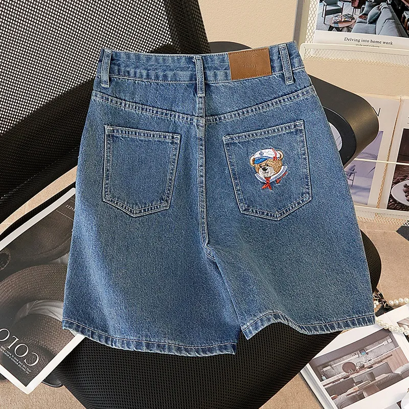 TOUCH Denim Shorts Women's Dark Blue-2