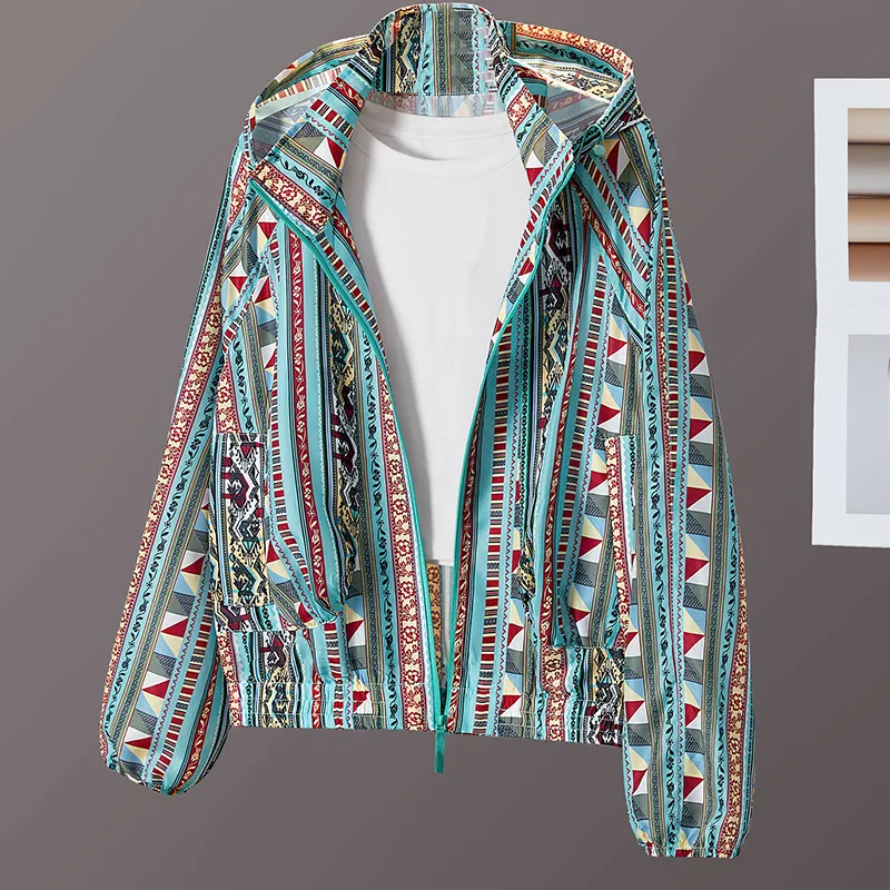 TOUCH Jackets & Coats Women's Red Green Multicolor-2