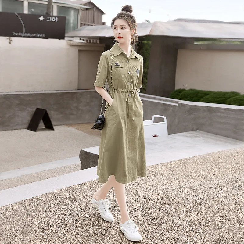 Cypress House Short Sleeved Dress Women's Gray-9