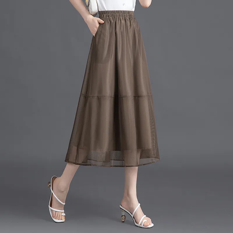 Cypress House Casual Long Skirts Women's Olive-5