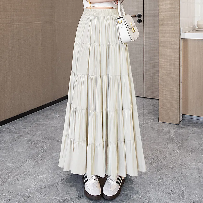 Cypress House Casual Long Skirt Women's Greige-4