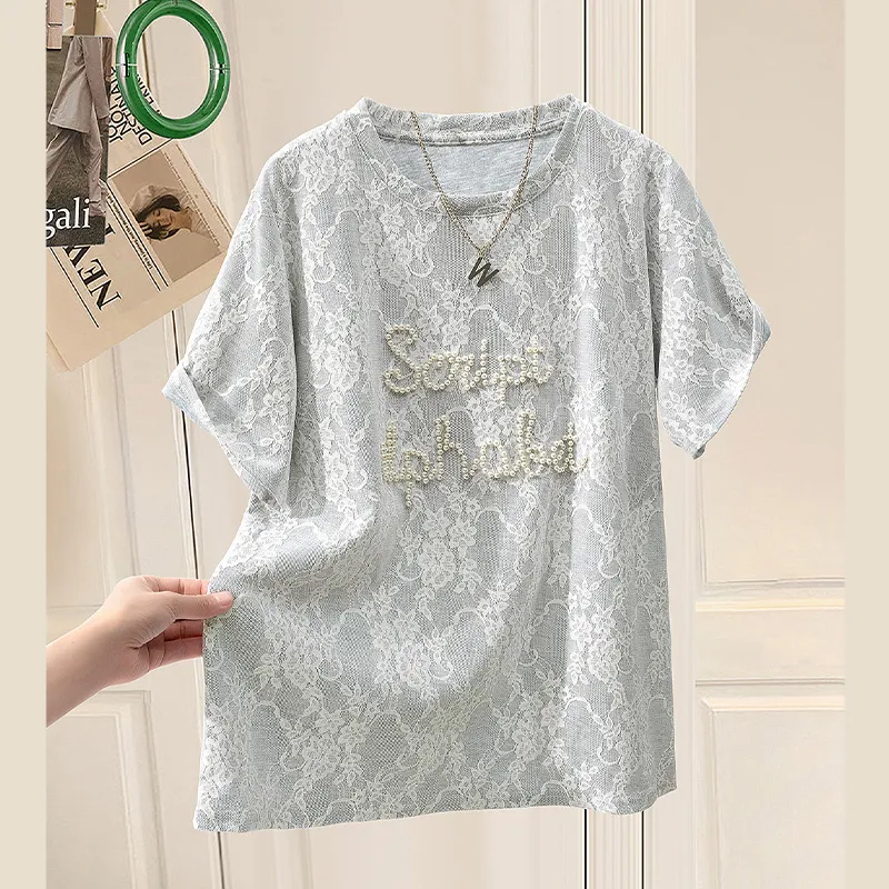 TOUCH T Shirt Women's Light Gray-5