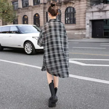 Cypress House Shirt Women's Black With White Plaid