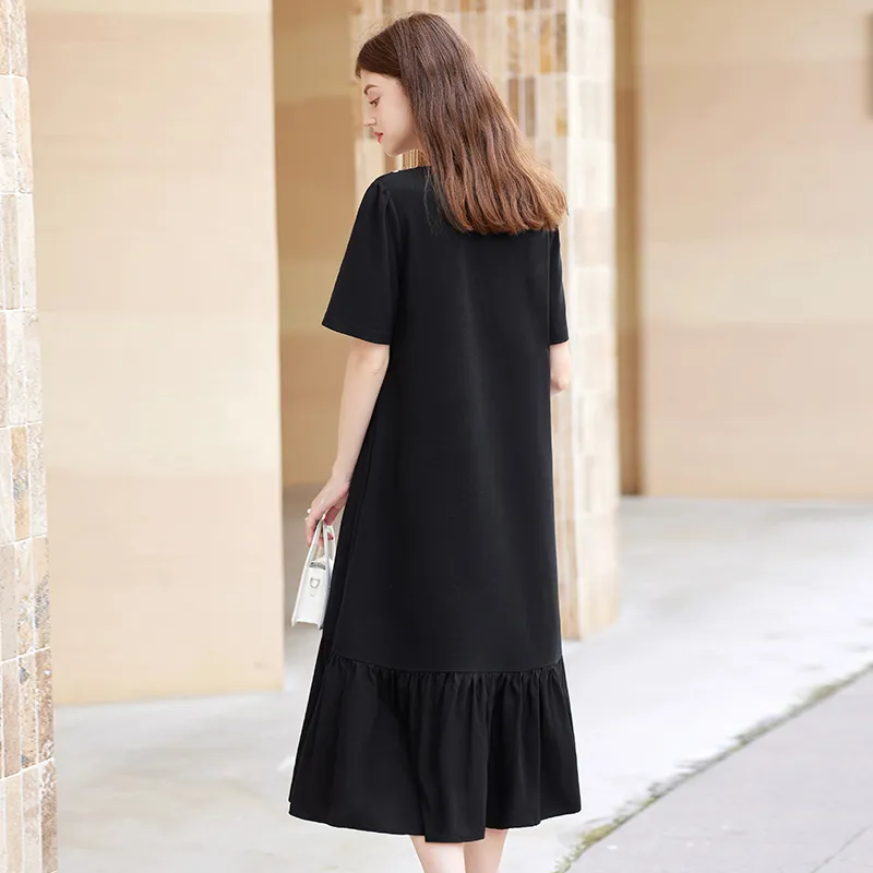 TOUCH Short Sleeved Dresses Women's Black-3