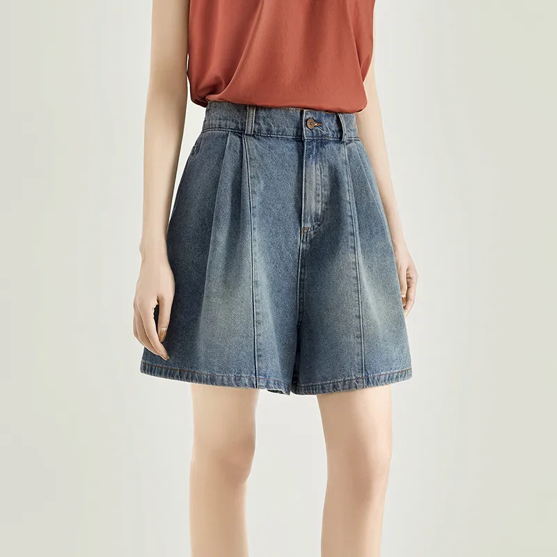 TOUCH Denim Shorts Women's Vintage Light Blue-3