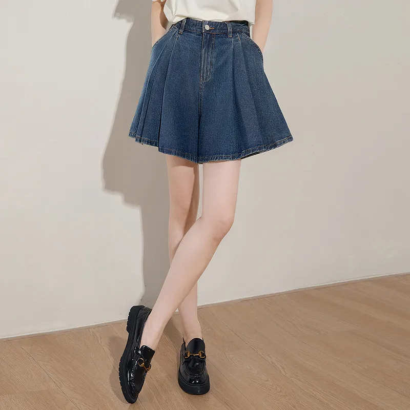 Cypress House Denim Shorts Women's Dark Blue-5