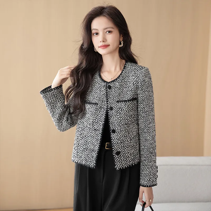 Cypress House Cropped Coat Women's Black White-4