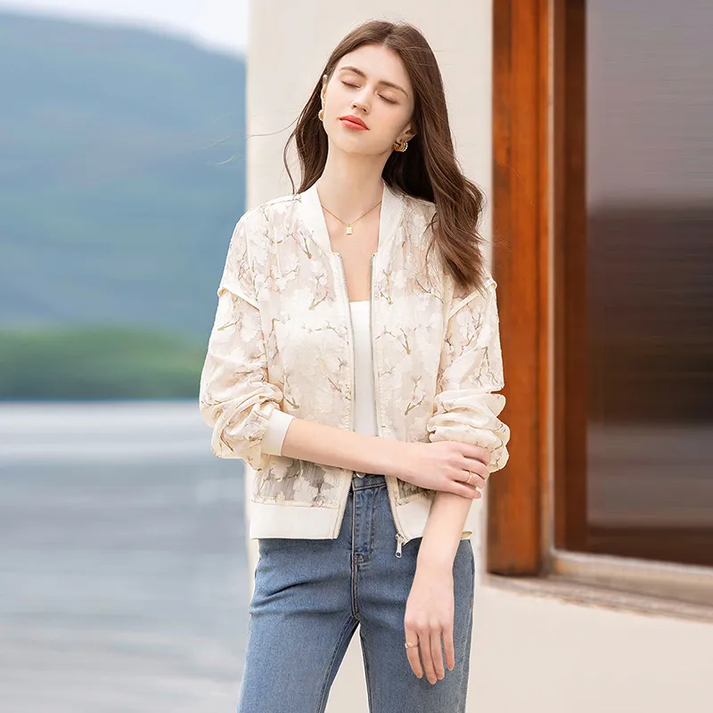 TOUCH Cropped Coat Women's Beige-1
