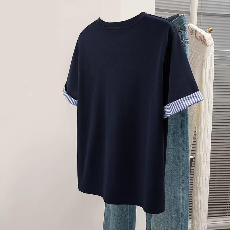 Cypress House T Shirts Women's Navy Blue-3