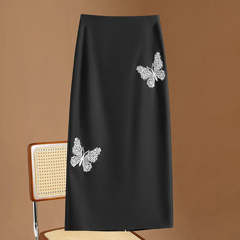 TOUCH Casual Long Skirt Women's Black-2