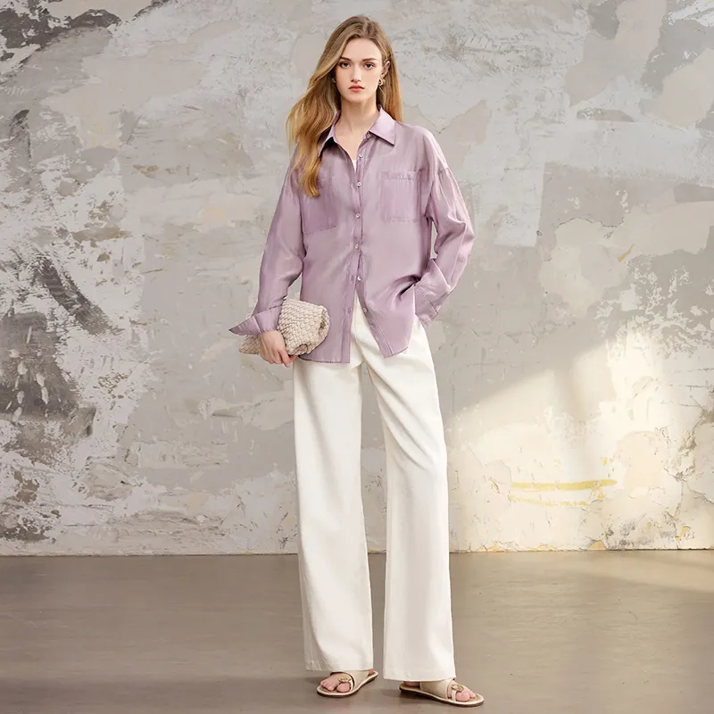 TOUCH Shirts Women's Purple-6