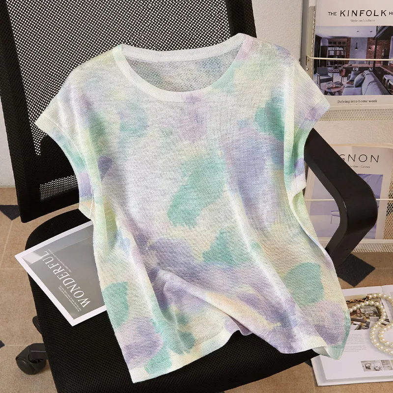 TOUCH Knitwear Women's Green Purple Multicolor-2