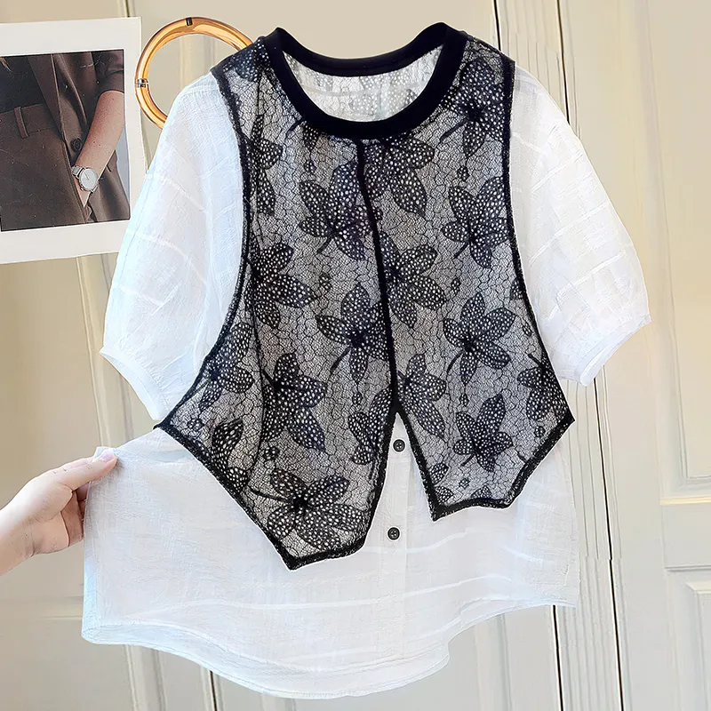 Cypress House Shirt Women's Black & White-2