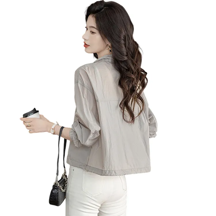 Cypress House Cropped Coat Women's Light Gray-0