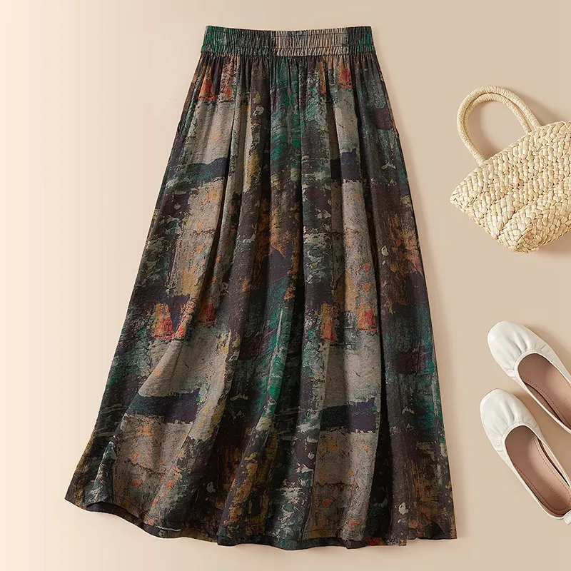 TOUCH Casual Long Skirt Women's-1