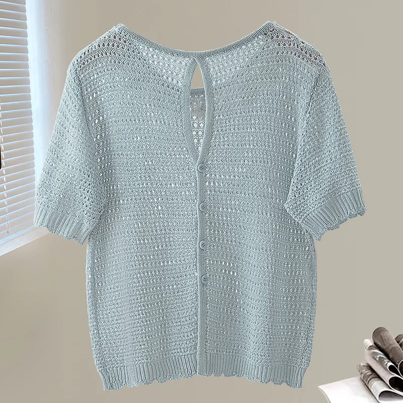Cypress House Knitwear Women's Light Blue-3
