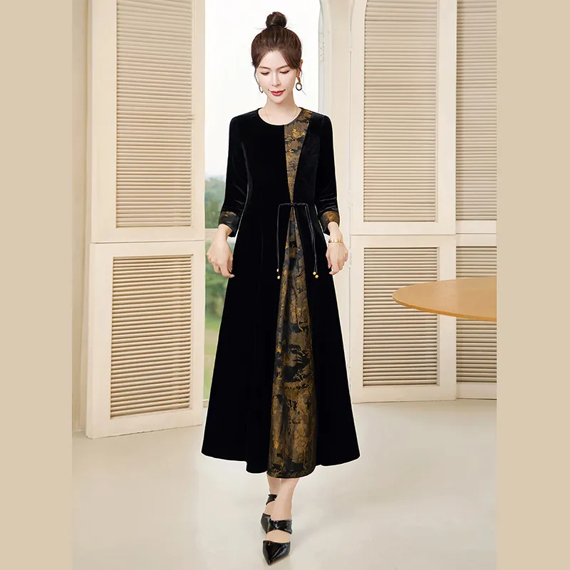 Cypress House Long Sleeved Dress Women's Black-2