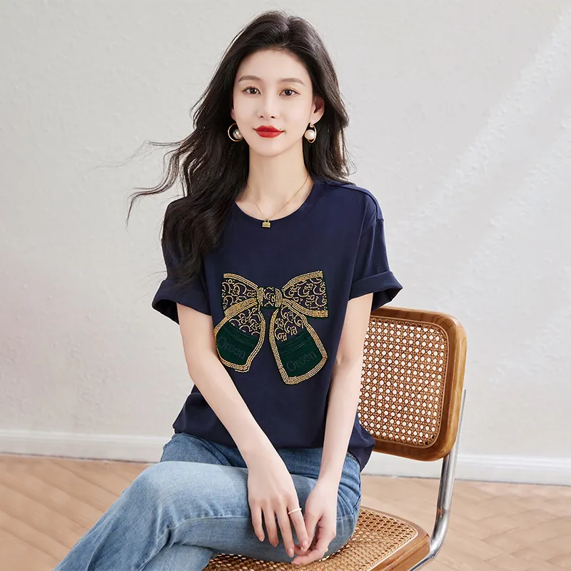 Cypress House T Shirt Women's Navy Blue-2