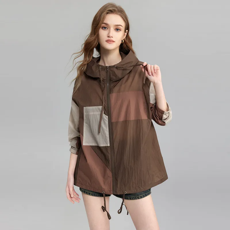 TOUCH Jackets & Coats Women's Dark Coffee & Brick Red-3