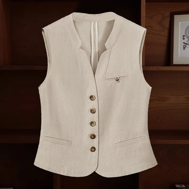TOUCH Vests Women's Beige-6