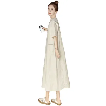 Cypress House Short Sleeved Dress Women's Beige