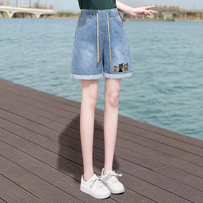 Cypress House Denim Shorts Women's Light Blue-5