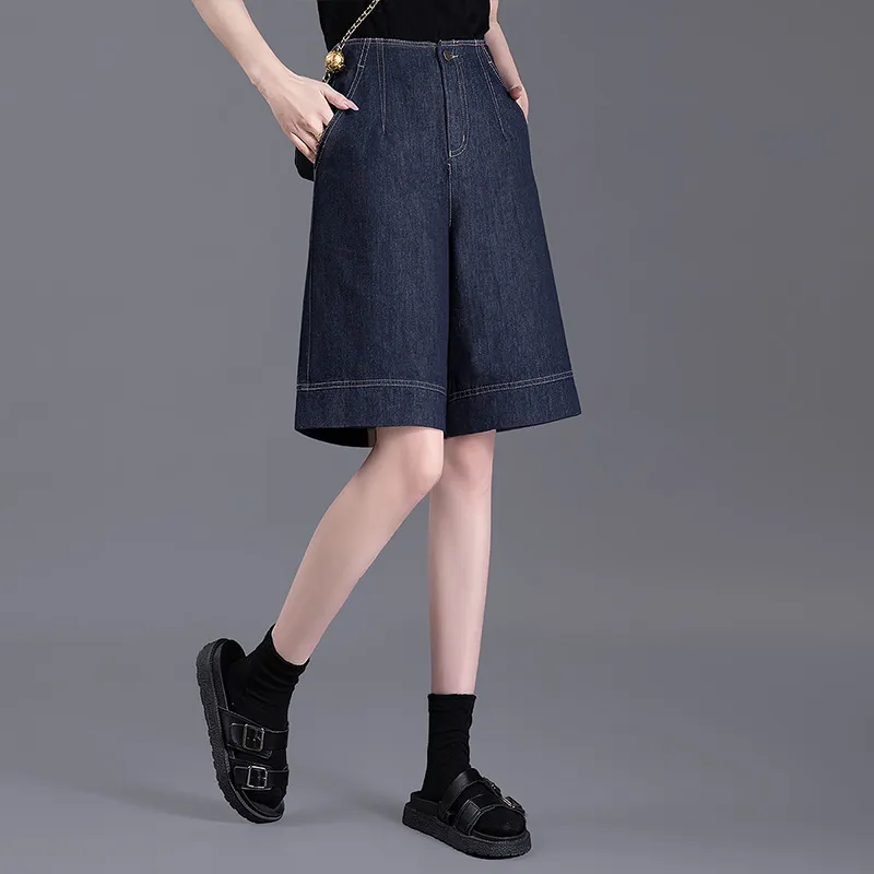 Cypress House Denim Shorts Women's Dark Blue-6