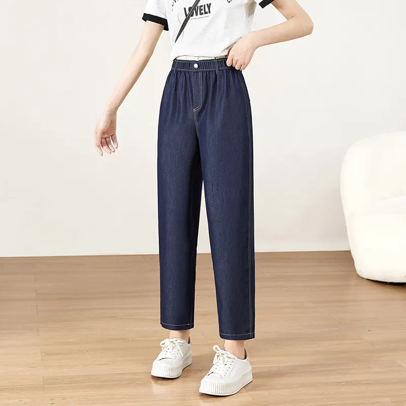 TOUCH Casual Pants Women's Dark Blue-3