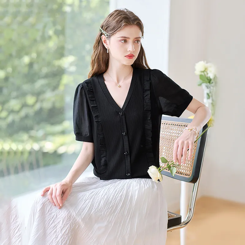 TOUCH T Shirts Women's Black-6