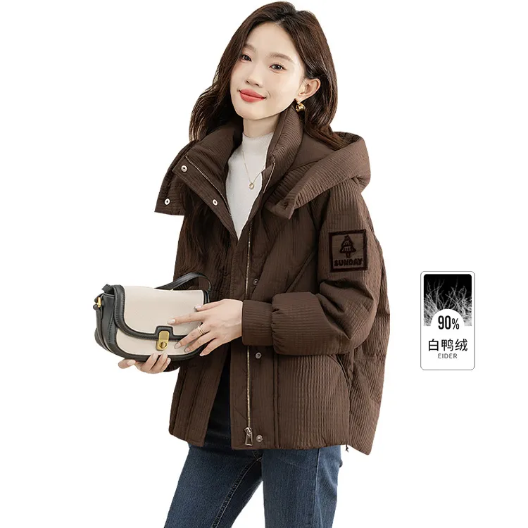 Cypress House Puffer Jacket Women's Dark Coffee-1