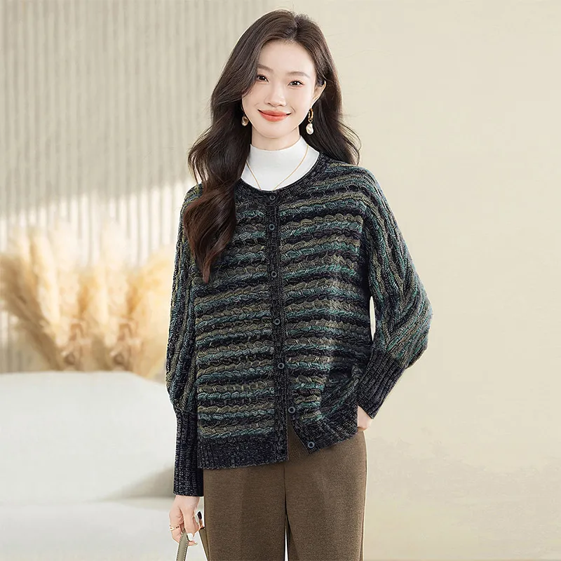 Cypress House Knitwear Women's Navy Blue-2