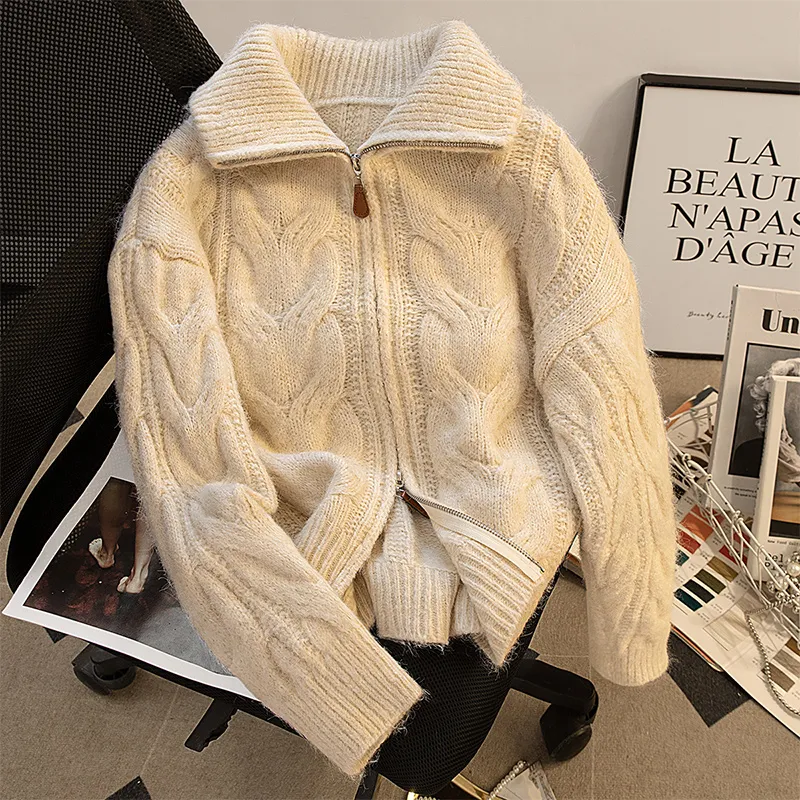 Cypress House Cropped Coat Women's Beige-2