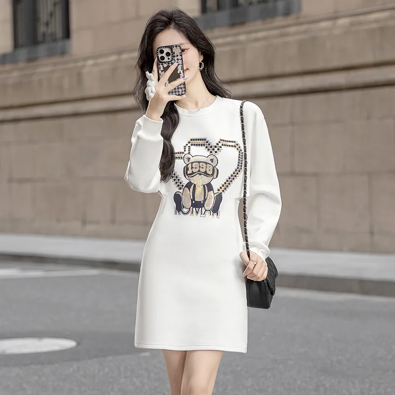 Cypress House Long Sleeved Dress Women's White-2