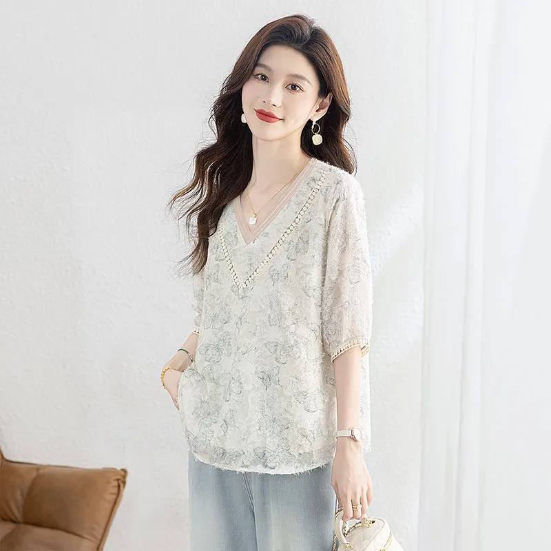 Cypress House T-Shirt Women's Light Green-3