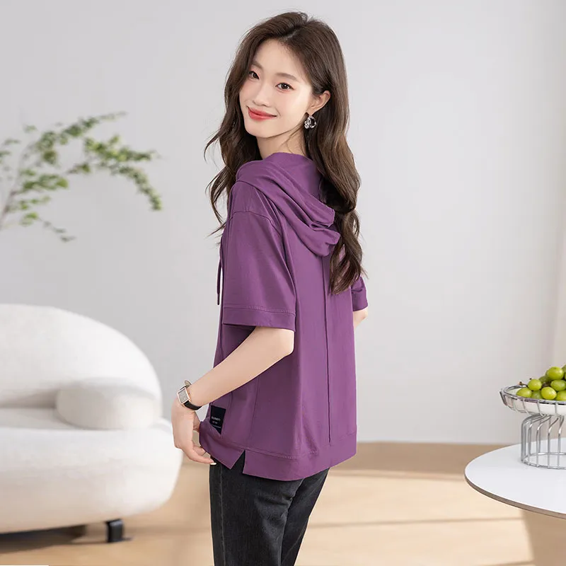 Cypress House T Shirt Women's Purple-3