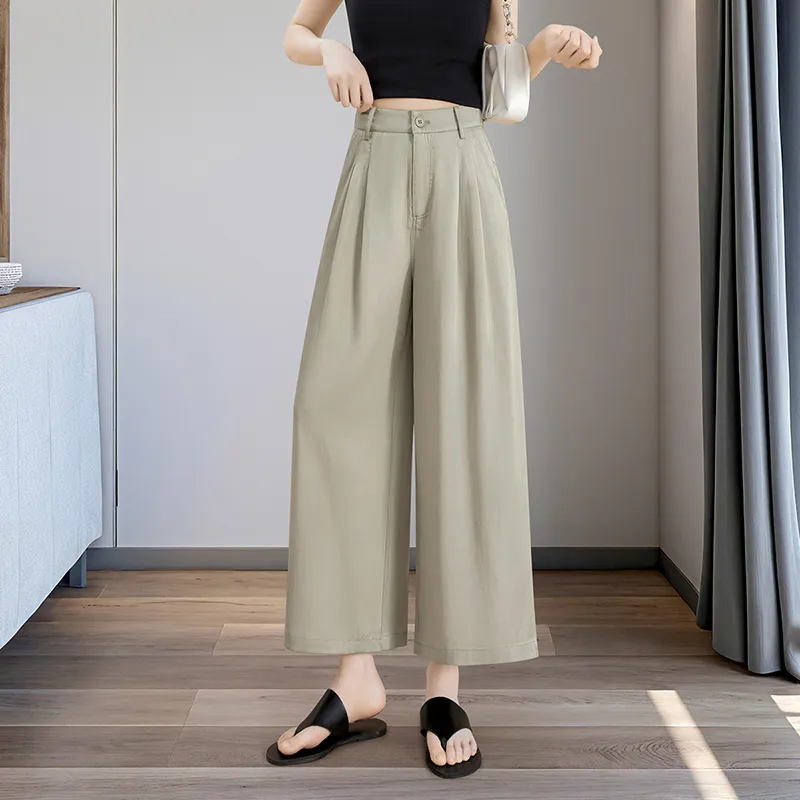 TOUCH Casual Pants Women's Pea Green-6