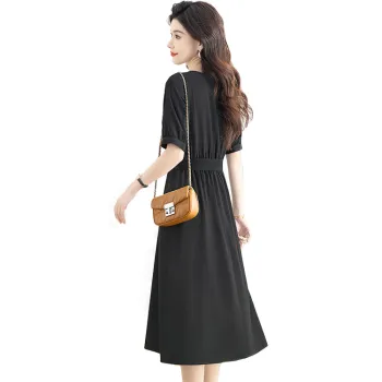 Cypress House Short Sleeved Dress Women's Black