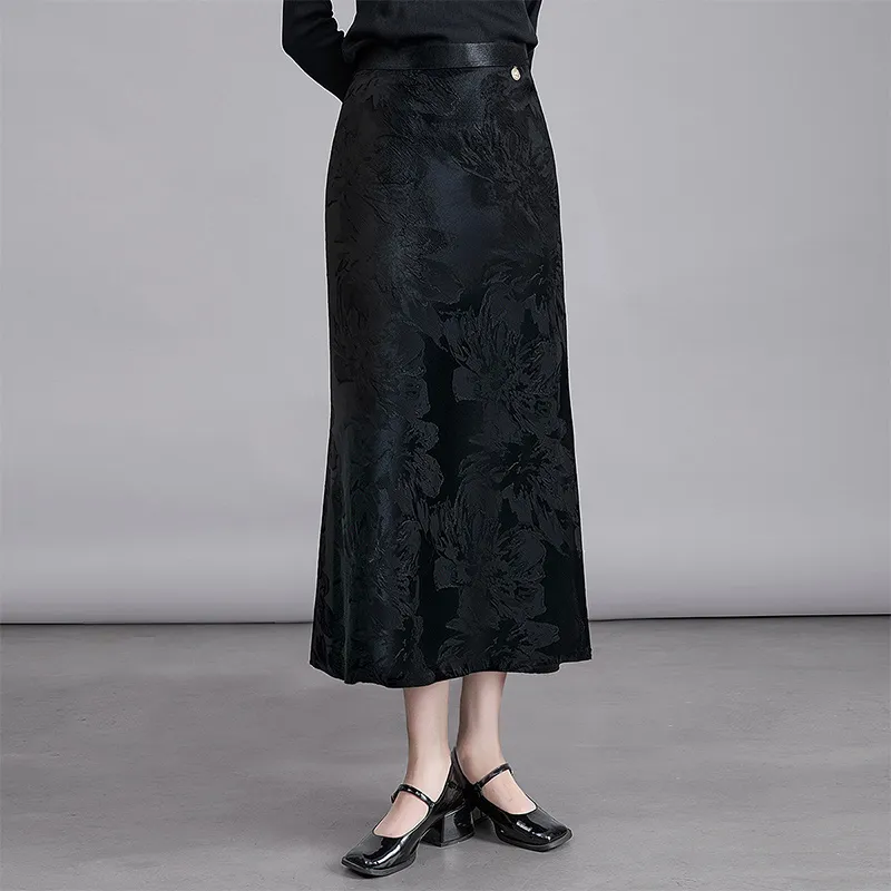 Cypress House Casual Long Skirt Women's Black-2