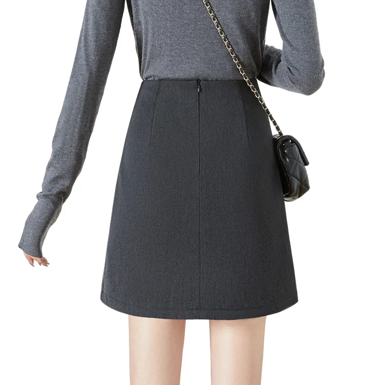 Cypress House Casual Short Skirts Women's Dark Gray-1